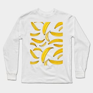 Watercolor bananas - yellow Long Sleeve T-Shirt